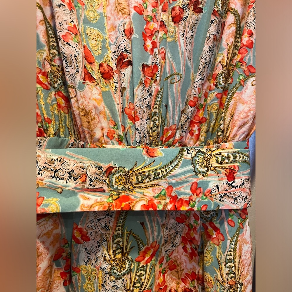 BRONX AND BANCO Luisa Floral Balloon Sleeve Hi-Lo Dress Size M US 6 SOLD OUT - Picture 11 of 16